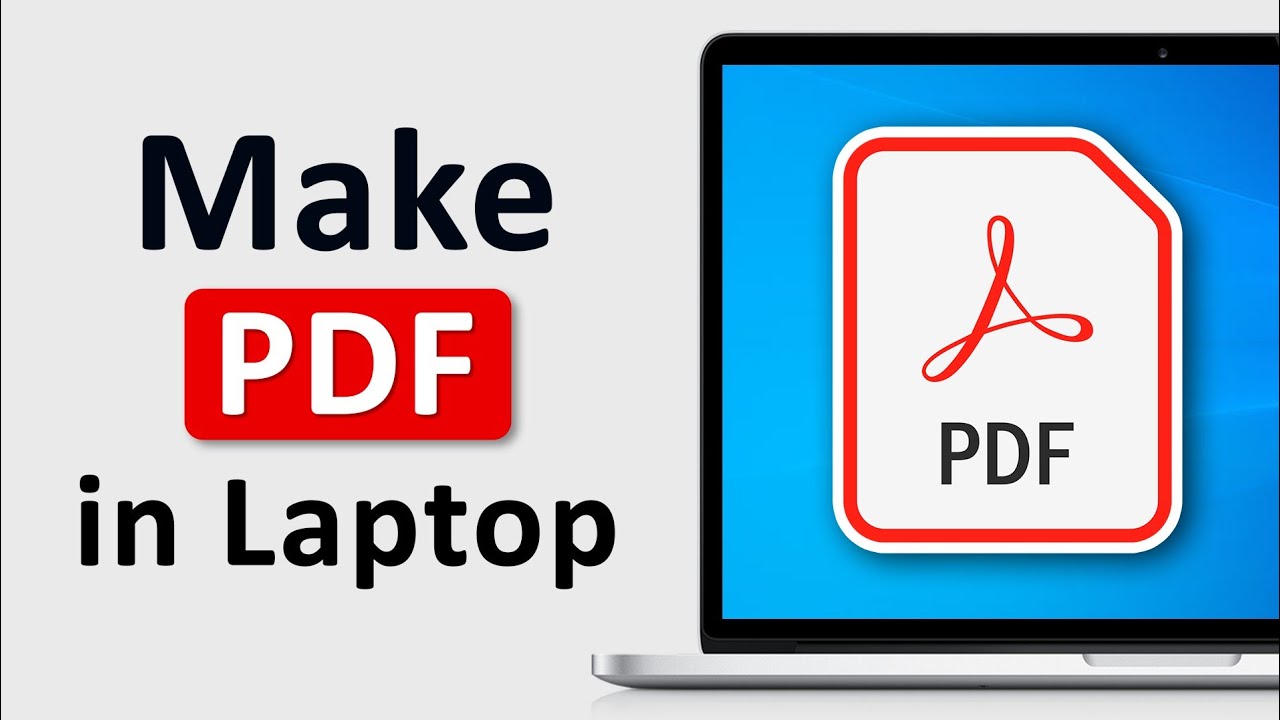 Pdf In Computer How to Make PDF in Laptop | How to Create PDF in Laptop - YouTube