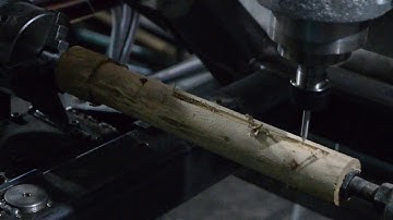 Smoothieboard CNC Milling 4th Rotatory Axis Scorpion Test (Cam 2 Part 1/2)