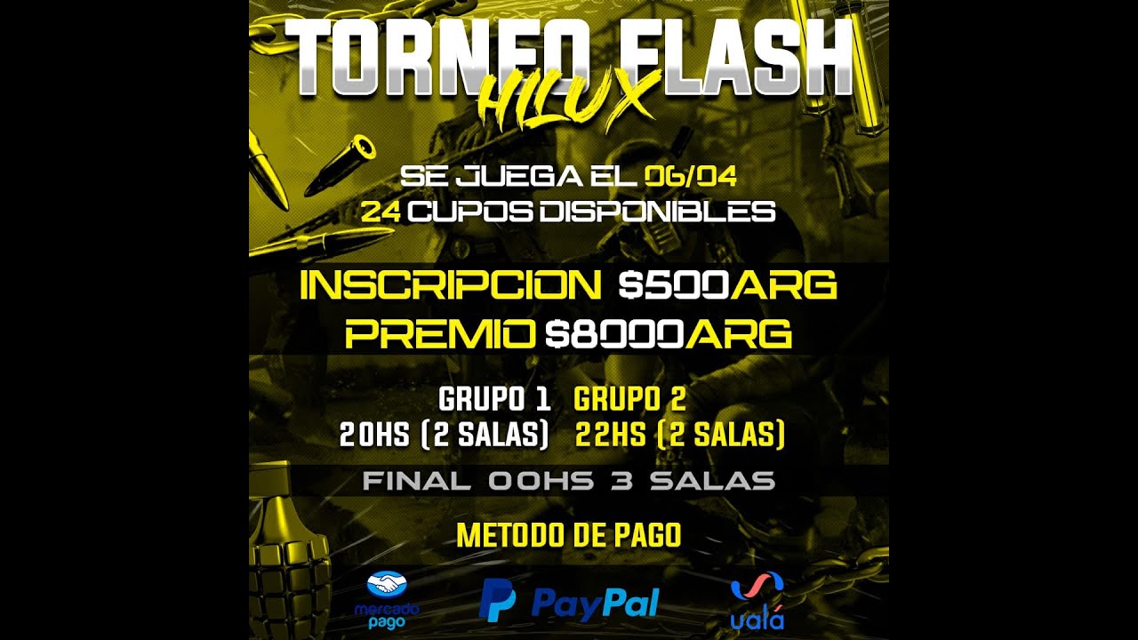 🔴(FREE FIRE) //  TORNEO FLASH HILUX //