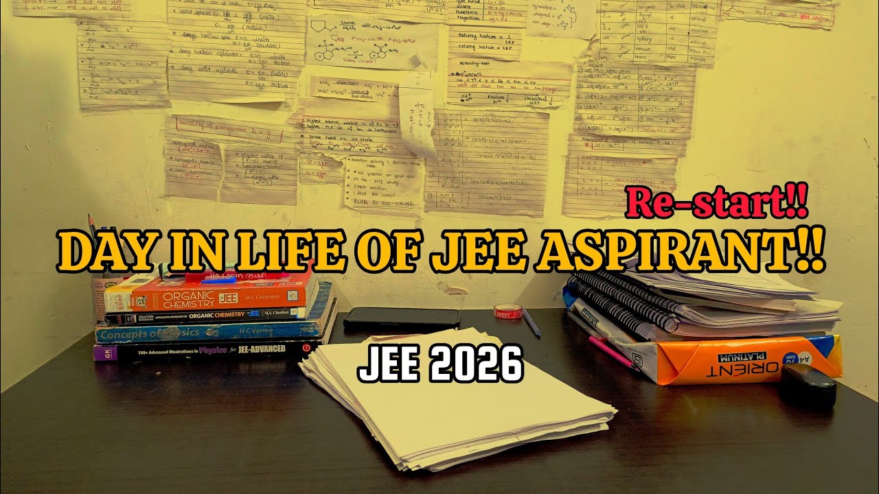 DAY IN LIFE OF JEE ASPIRANTS!!☃️✨||JEE 2026
