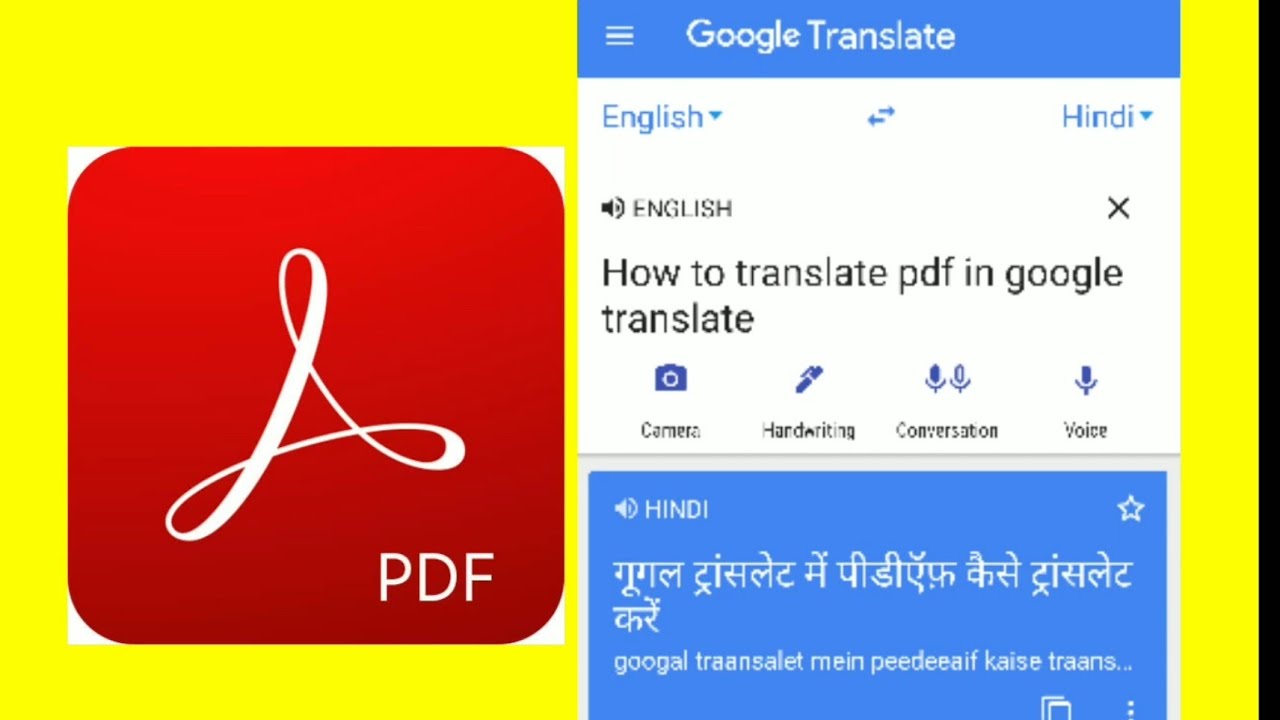 How To Translate A Pdf File In Google Translate YouTube