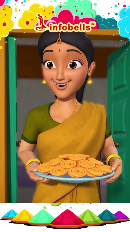 হোলি উৎসব চলে এসেছে-Holi Song | Bengali Rhymes \u0026 Cartoons | Infobells #bengalirhymes #banglacartoon