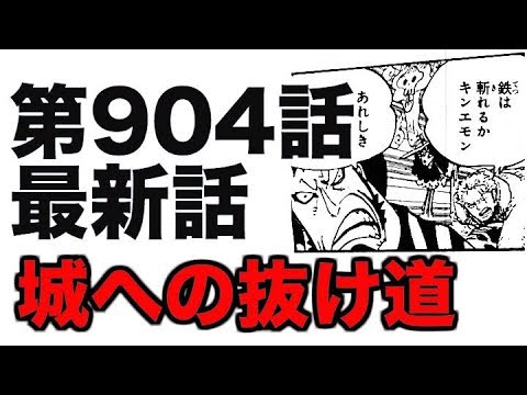 ワンピース 第904話 最新話 ネタバレ 城への抜け道 展開予想 Youtube