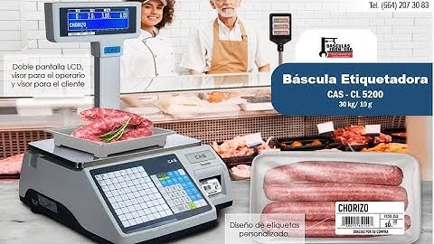 Cân điện tử in tem nhãn CAS CL5200-P