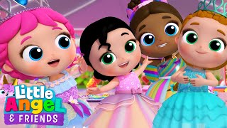 Jill's Princess Birthday Party | Spa Song | Little Angel And Friends Kid Songs