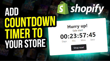 How to Add Countdown Timer to Shopify - EASY METHOD