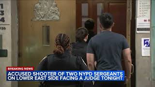 Accused shooter of two NYPD sergeants facing judge