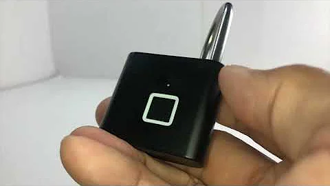 How to reset and register your finger in a Fingerprint Padlock