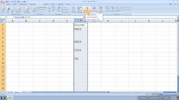 MS - Excel | Data Validation | Hartron Skill Centre, Near Jat College, Hisar
