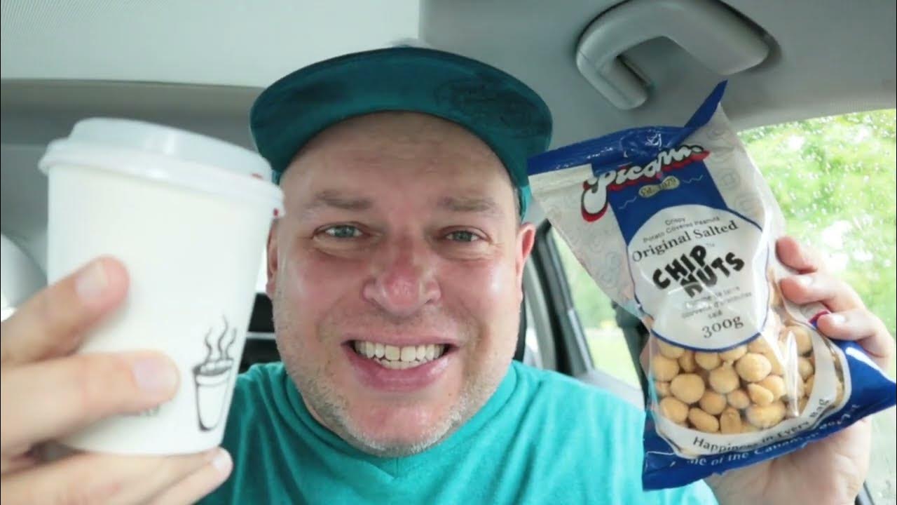 Loganberry Drink and Chip Nuts Eating Canadian Snacks in Canada YouTube