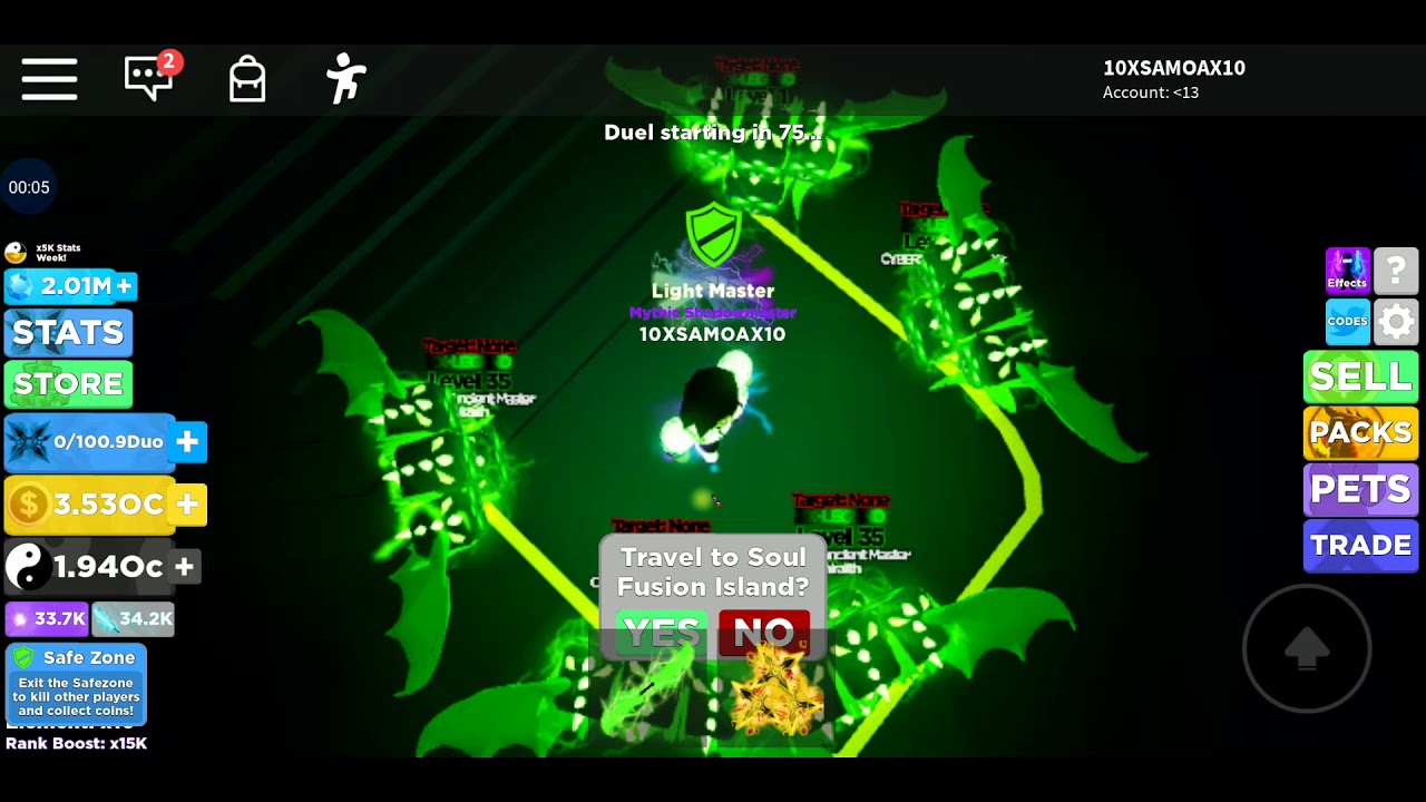 How to skip islands glitch | NINJA LEGENDS ROBLOX