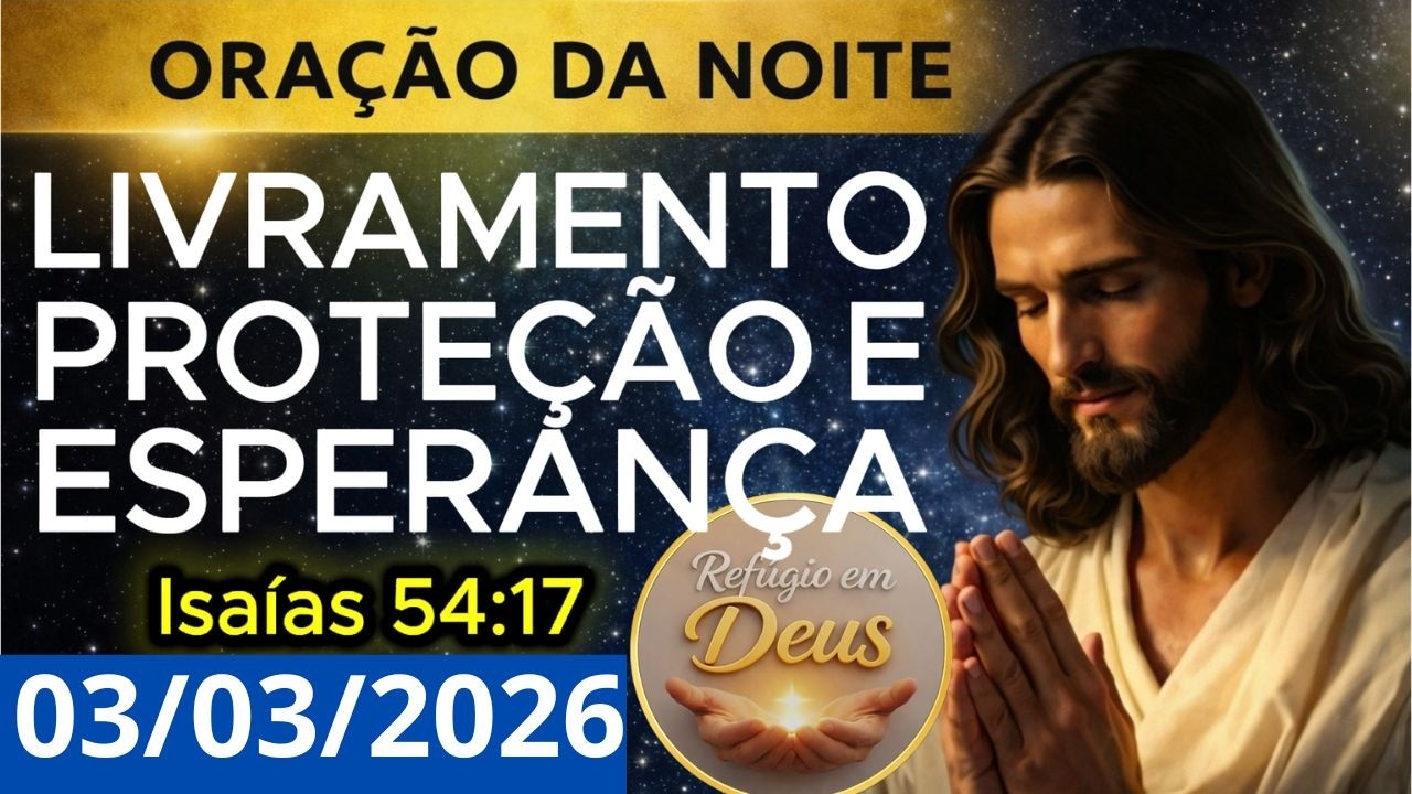 ORAÇÃO DA NOITE DE HOJE | SE HÁ ALGO TENTANDO TE ATINGIR, DEUS ESTÁ TE PROTEGENDO | Isaías 54:17