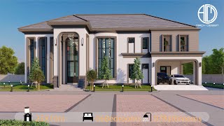 AD - 02Storey House: 25X10m, 06Bedrooms, 07Bathrooms