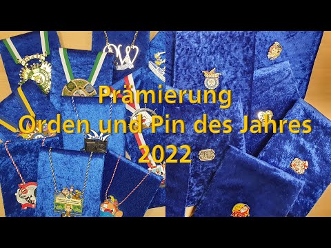 Prämierung Orden und Pin des Jahres 2022