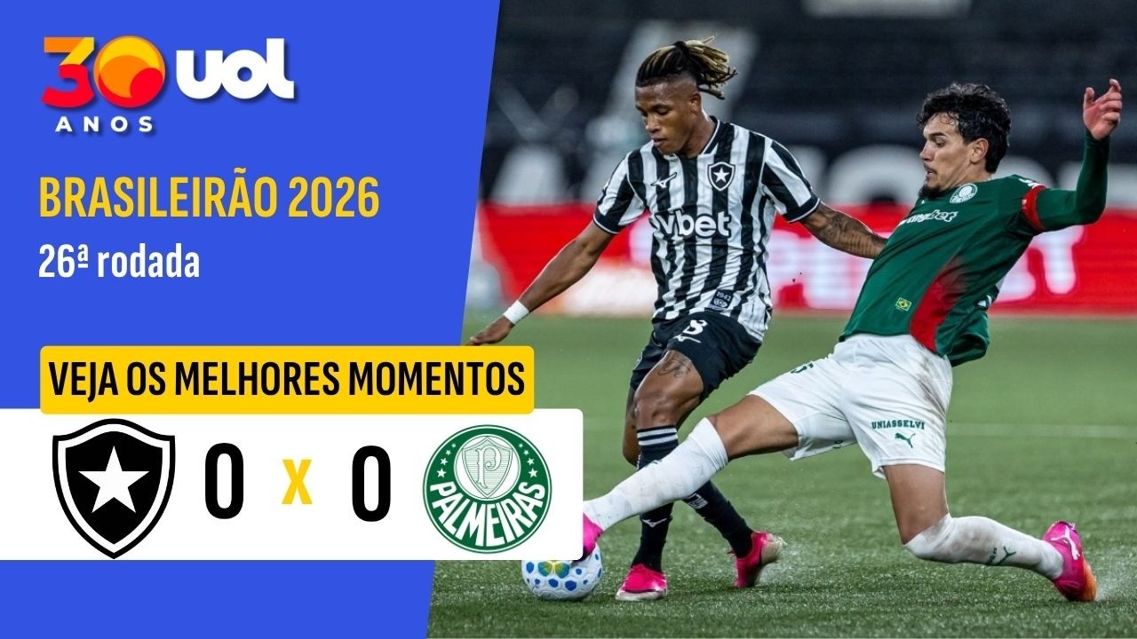BOTAFOGO 0 X 0 PALMEIRAS |  MELHORES MOMENTOS | BRASILEIRÃO 2026