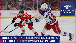 Give us Lafreniere on the top powerplay!! Rangers facing some crucial lineup decisions for Game 5!!