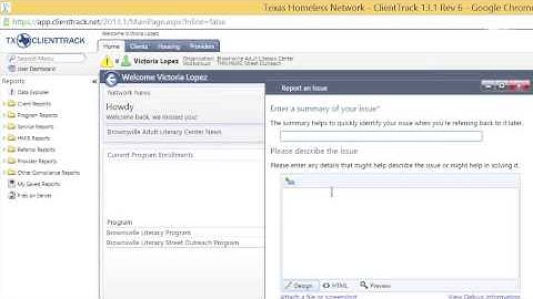 ClientTrack Tut#1: HOW TO REPORT AN ISSUE
