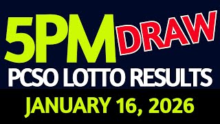 Lotto Result Today 5pm draw January 16, 2026 PCSO screenshot 1