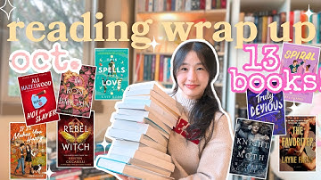 monthly reading wrap up OCTOBER 🪄🎃 ALL of the books i read!
