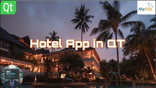 Hotel Application in QT creator screenshot 3