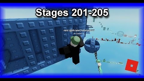 No Jumping Difficulty Chart Obby: 201-205 (Roblox)