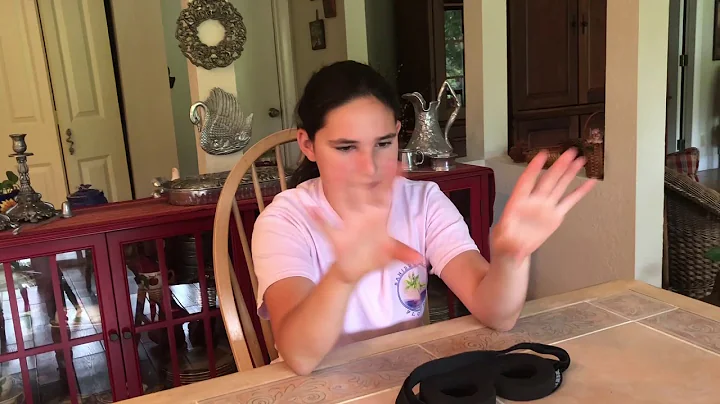 Child Explains Reading Blindfolded