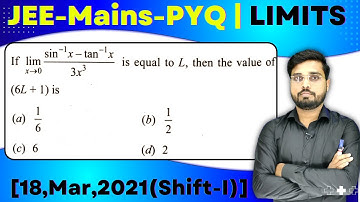 JEE Mains 2021 PYQ [18,Mar,2021(Shift-I)] | find the Limits of the function | LIMITS PYQ