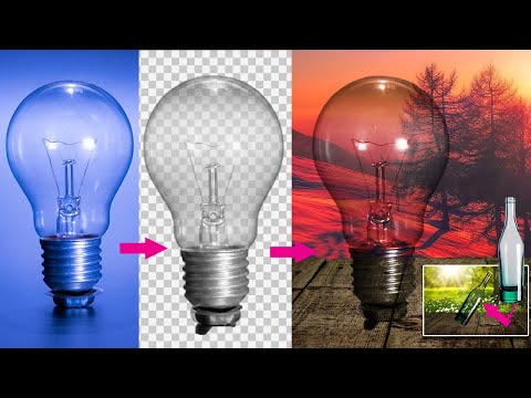 2 Step to Cut Out Glass & Transparent Objects in Photoshop | Glass Ka Background Kaise Remove Kare