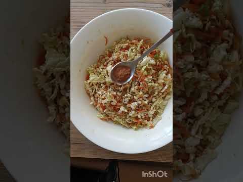 Салат, из пророщенного маша.