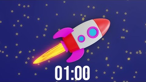 1 Minute Timer - Rocket Through Space