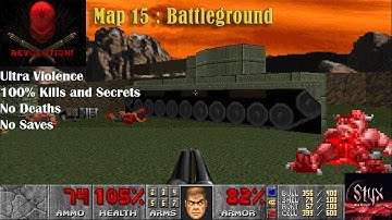 Doom 2 Revolution! Map 15 : Battleground ( Ultra Violence 100% )