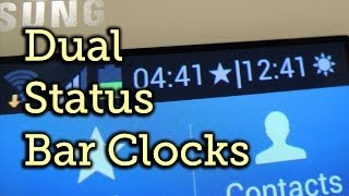 Get Multiple Status Bar Clocks for Different Time Zones - Samsung Galaxy Note 2 [How-To] screenshot 4