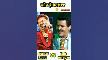 Kumar Sanu VS Udit Narayan🌷|Stage performance| बताओ कौन है🤔 आपका Best Singer|#shorts #ytshort