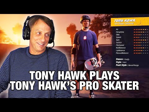 Is Tony Hawk Actually Good At His Own Game?? | Tony Hawk Plays Tony Hawk&rsquo;s Pro Skater 1+2