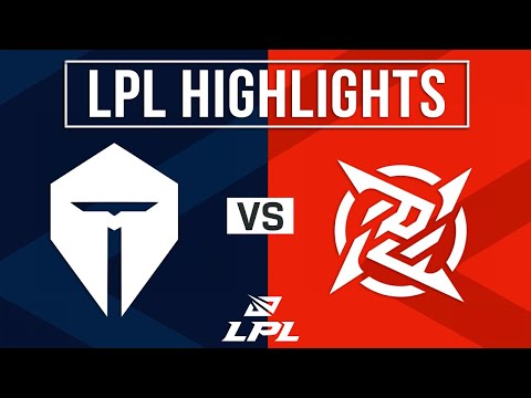 TES vs NIP Highlights ALL GAMES | LPL 2025 Split 3 Playoffs | Top Esports vs Ninjas in Pyjamas