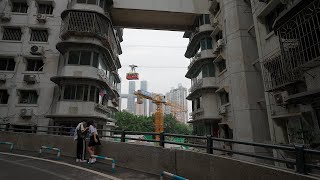 [4K] Chongqing’s magical residential building where floors are difficult to distinguish. Baixiangju.