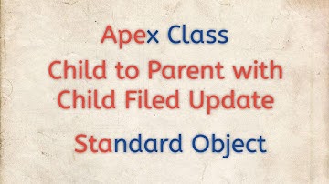 Salesforce Apex Class List Print Child to Parent Standard Object with Child Filed Update