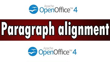 Paragraph alignment in Open Office Writer