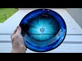 1337 superbes effets transparents dans ce bol en rsine bleue