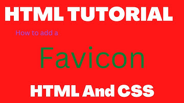 How To Add Favicon to a website|How to create favicon|HTML favicon