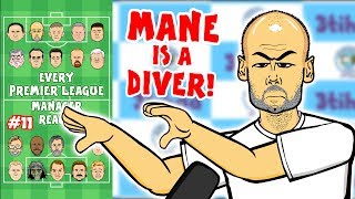 🤿MANE IS A DIVER!🤿 #11 Every Premier League Manager Reacts