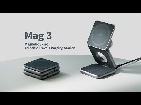 Mag 3 Magnetic 3-in-1 Foldable Travel Charging Station｜Reveal｜ ADAM elements