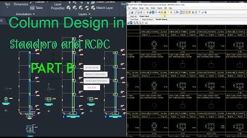 How to Design Column and and Generate Detail Drawing Using Staad Pro Advance Connect and RCDC Part 2
