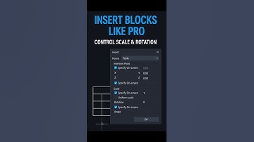 AutoCAD: Insert Block with Scale & Rotation (Specify On‑Screen)