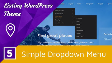5 Simple Dropdown Menu