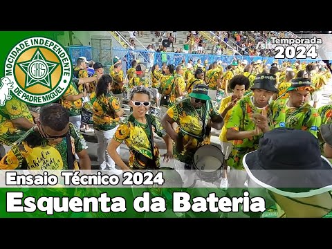 Mocidade 2024 | Esquenta da Bateria - Ensaio Técnico | Samba ao vivo - #ET24