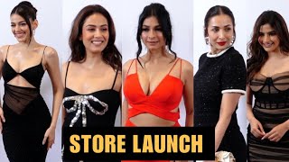 Malaika Arora, Mira Kapoor, Tanisha, Sharvari, Alaya F, Alizeh, Avantika, Sophie at Store Launch