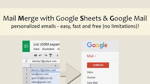 GSM - Mail Merge with Google Mail & Google Sheets