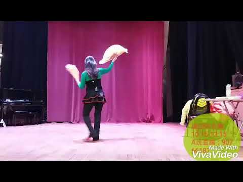 恭喜發财双扇 背後 樂藝義工舞蹈團