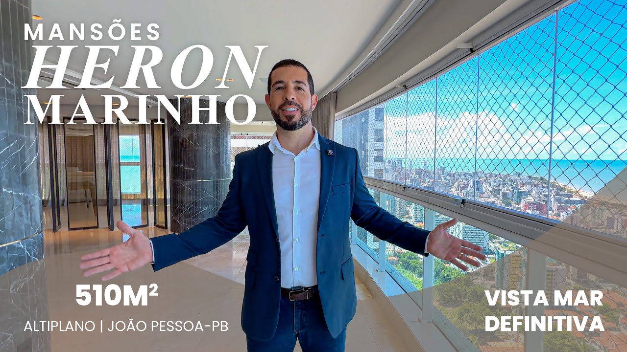 510M² | MANSÕES HERON MARINHO | VISTA DEFINITIVA PRO MAR | R$ 8 MM | PORTEIRA FECHADA | JOÃO PESSOA